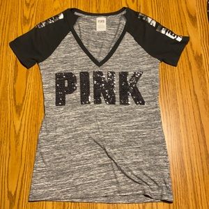 PINK V neck shirt